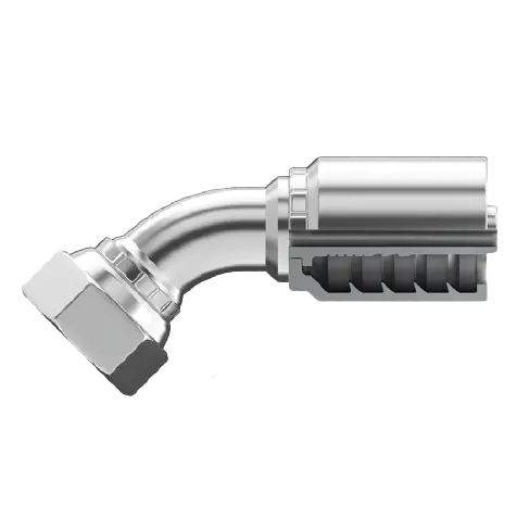 Sg-Bpfx45-3232 : Continental Hose Fitting, 2 Hose Id, 2-11 Female Bspp, 45-Degree, Swivel Connection 1