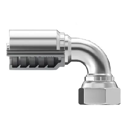 Sg-Bpfx90-2424 : Continental Hose Fitting, 1.5 (1-1/2") Hose Id, 1-1/2-11 Female Bspp, 90-Degree, Swivel Connection 1