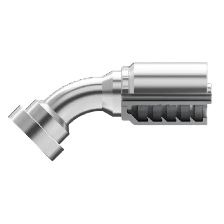 Sg-Cf45-1620 : Continental Hose Fitting, 1 Hose Id,  1.25 Caterpillar, 45-Degree Connection 1