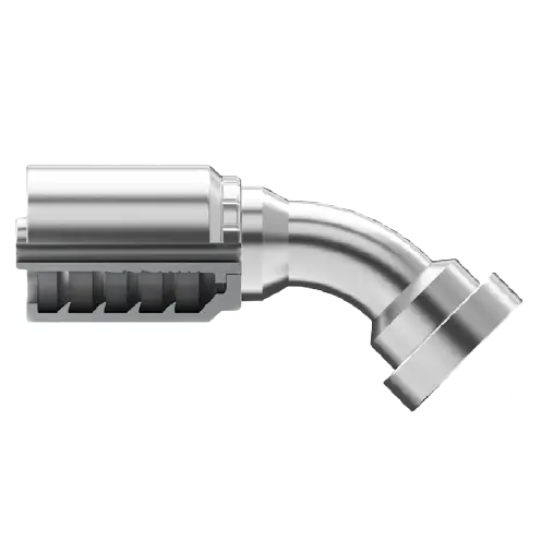 Sg-Fl45-0808 : Continental Hose Fitting, 0.75 (3/4") Hose Id,  3/4 Code 61, 45-Degree Connection 1