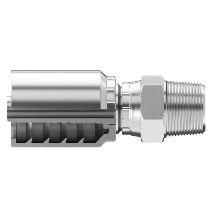 Sg-Obm-1210 : Continental Hose Fitting, 0.75 (3/4") Hose Id, 7/8-14 Male Orb, Straight, Rigid Connection 1