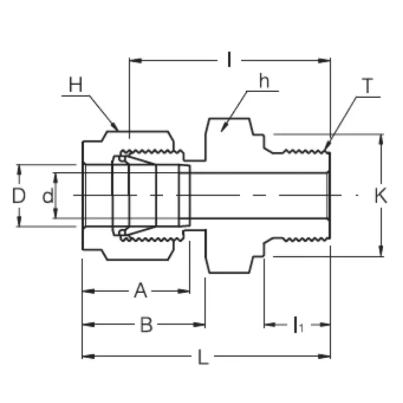 Sgmc 4-2G : Superlok Straight Stainless Tube Adapter, 1/4" (-4) Tube Od X 1/8-28 (-2G) Male Bspp 2