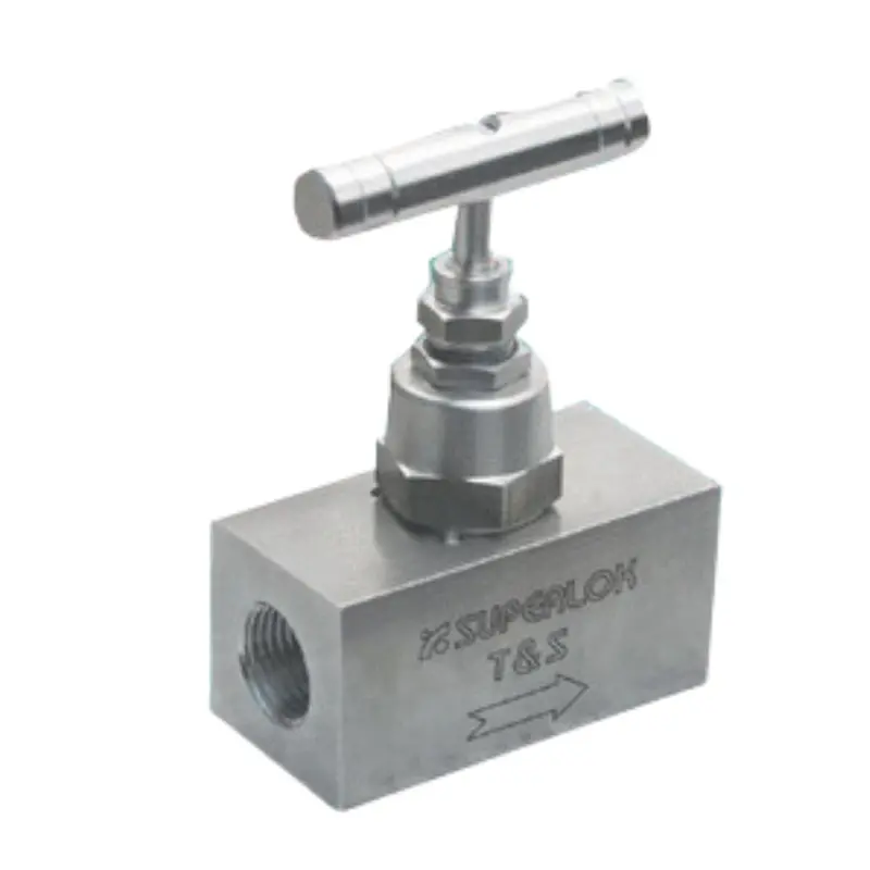 Shbnv1-Mf-4N : Superlok High Pressure Bar Stock Needle Valve, 1/4" Mnpt X 1/4" Fnpt, -65 F To 450 F, Vee Tip,  10,000Psi 1