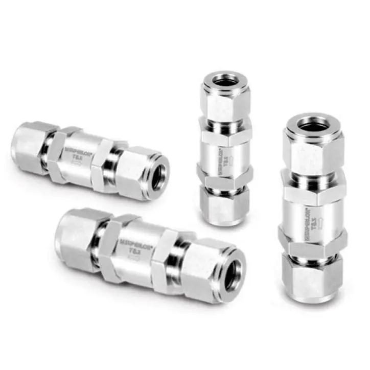 Shcv1-Ms-4N-4-10P-E : Superlok Inline Check Valve, 1/4" Mnpt X 1/4" O.D. Tube, 10Psi Cracking, Ep O-Ring, 6000Psi, 316Ss 1