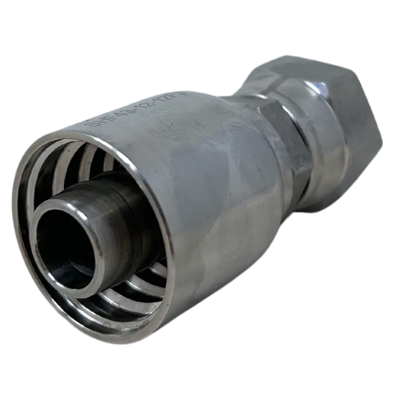 Shf43-12-12Fj-Fire : Fire Sale Shf Crimp Coupling, 316Ss, 43 Series, 3/4" Hose X #12Fjic Swivel - All Sales Final 2