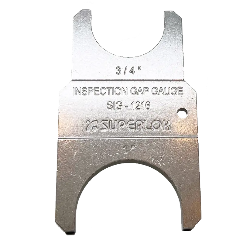 Sig-12-16-S316 : Superlok 3/4", 1" Tubing Gap Inspection Gauge 1