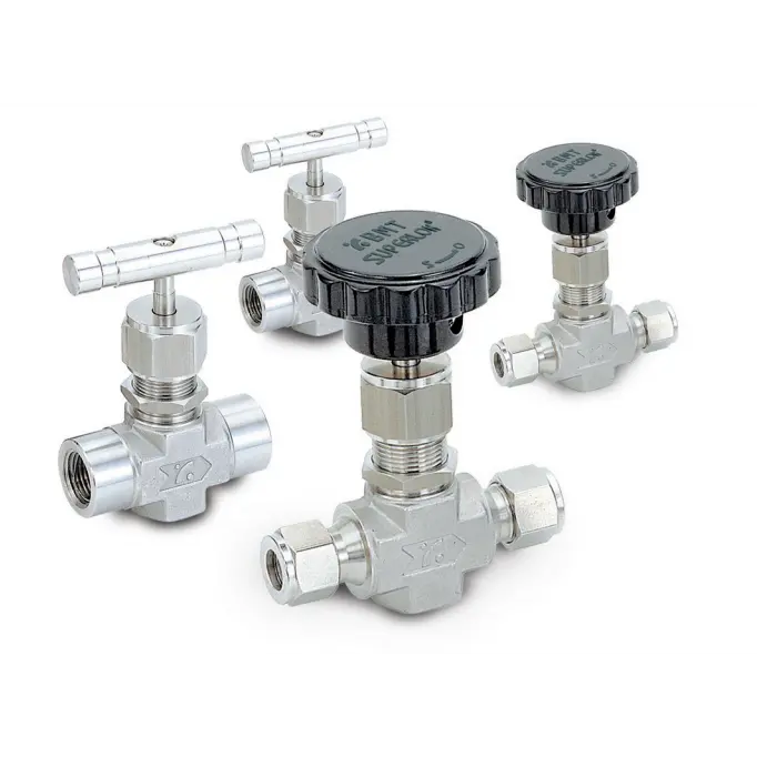 Sinv2-M-4N-Kh-A-Rs-Bras : Superlok Integral Bonnet Needle Valve, 1/4" Mnpt, Regulating Stem, Angle Pattern, Brass, 3000Psi 1