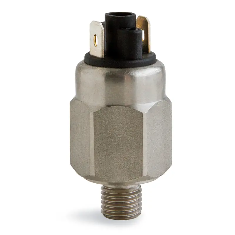 Skba-3-4S-B-Sp : Anfield Field Adjustable Compact Pressure Switch, Spst, Normally Closed, 90-250Psi, 0.25 (1/4") 7/16-20 Sae Orb Male, 1/4" Spade 1
