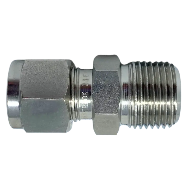 Smc 12-16N : Superlok Straight Stainless Tube Adapter, 3/4" (-12) Tube Od X 1-11-1/2 (-16N) Male Npt 1