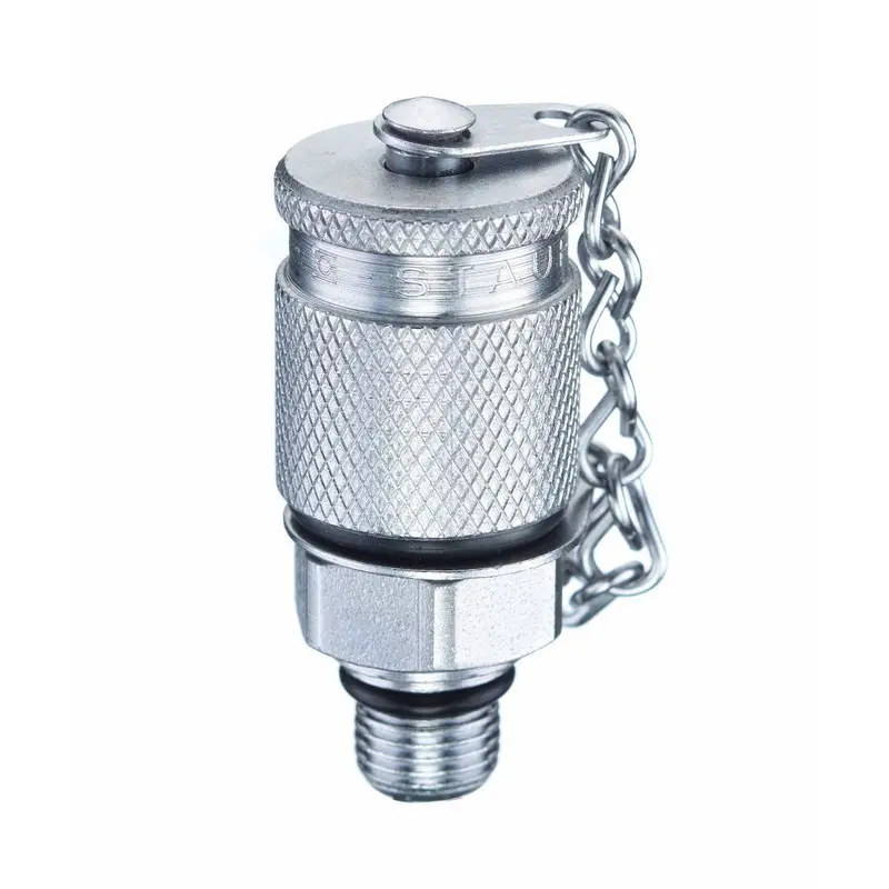 Smk-20-7/16Unf-V-E-W3 : Stauff Test Point, 9137Psi Rated, -4 (1/4") Sae, Viton Type E Seals, Zinc/Nickel Plated Carbon Steel 1