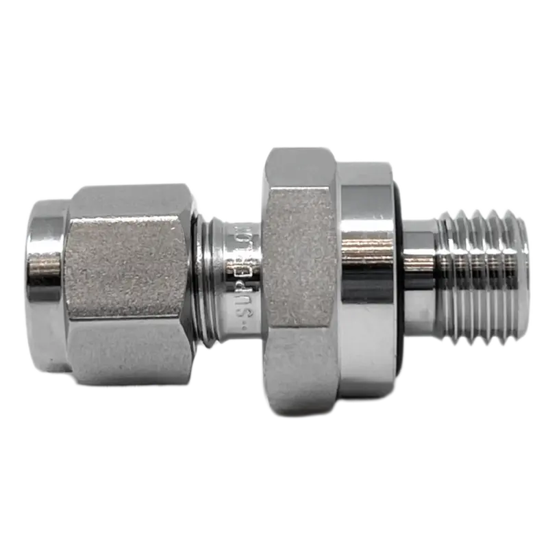 Sosc 1-2U : Superlok Straight Stainless Tube Adapter, 1/16" (-1) Tube Od X 5/16-24 (-2U) Male Straight Thread 1