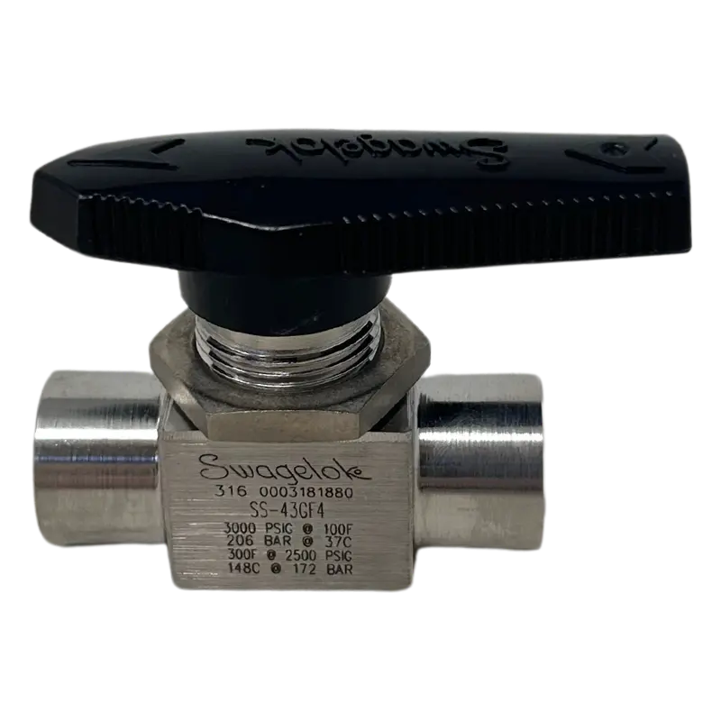 Ss-43Gf4-Fire : Fire Sale Swagelok Ss 1-Pc 40G Series Ball Valve 0.9 Cv, 1/4" Fnpt - All Sales Final 1
