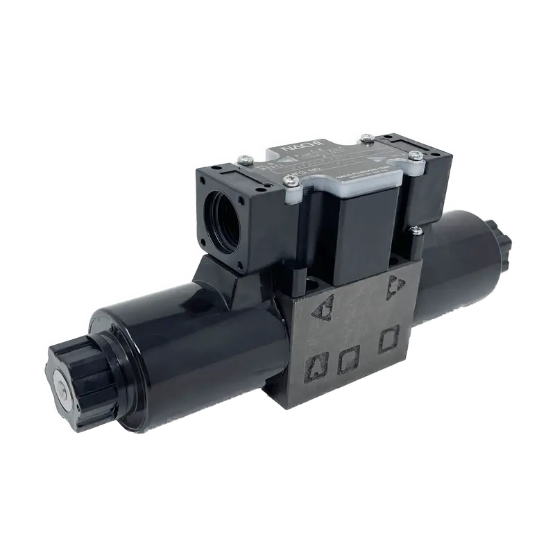 Ss-G01-C6-R-C115-E31 : Nachi Solenoid Valve, 3P4w, D03 (Ng6), 17.1Gpm, 5075Psi, Motor Spool, 110 Vac, Wiring Box With Lights 2