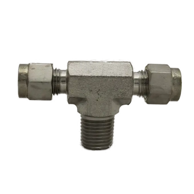 Ss-In2601-12-12-12-Ohi : Ohi Adapter, 0.75 (3/4") Tube - 0.75 (3/4") Tube - 0.75 (3/4") Male Npt Branch Tee ( 1