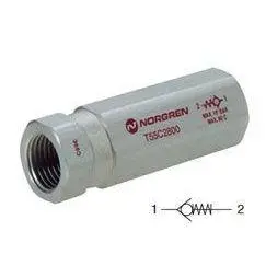 T55a1800 : Norgren T55 Series, Non-Return Check Valve, In-Line, 1/8 Inch Npt Ports 1