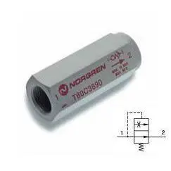 T60a8891 : Norgren T60 Series, Excess Flow Shut-Off Valve, In-Line, 1 Npt Ports, Higher Flow Version. 4.4Psi Drop Pressure At Shut Off Flow 1