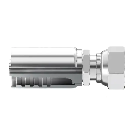 T8-Offx-0810 : Continental Hose Fitting, 0.5 (1/2") Hose Id, 1-14 Female Orfs, Straight, Swivel Connection 1