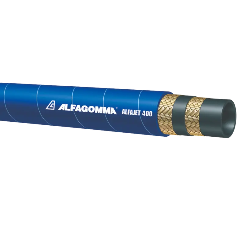 Taj5bu-06 By Quarter Inch : Alfagomma Double Wire Light Weight Blue Alfajet400 Pressure Wash Cleaning Hose, 3/8 (-06) Id, 5850Psi 1