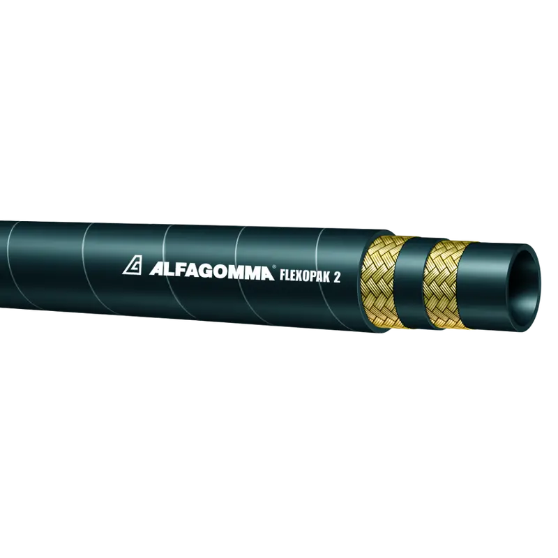 Tf2mt-40 By Quarter Inch : Alfagomma Double Compact Wire Flexopak 2 Minetuff 100R16 Hydraulic Hose, 2-1/2 (-40) Id, 1100Psi 1