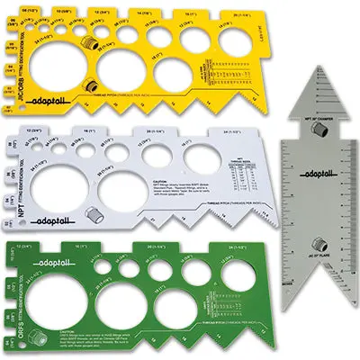 Tgk-02 : Adaptall Jic, Npt, Orb, Orfs Thread Gauge Kit 1