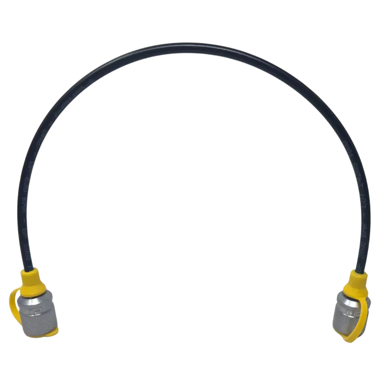 Thm1620c-16 : Anchor Test Point Hose Whips, Zinc Nickel Plated Carbon Steel M16x2 By M16x2 Test Point Ends, 9000Psi Rated, 16-Inch Length 1