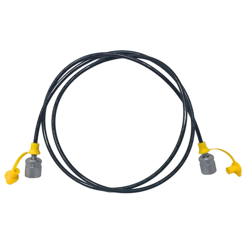 Thm1620c-59 : Anchor Test Point Hose Whips, Zinc Nickel Plated Carbon Steel M16x2 By M16x2 Test Point Ends, 9000Psi Rated, 59-Inch Length 1