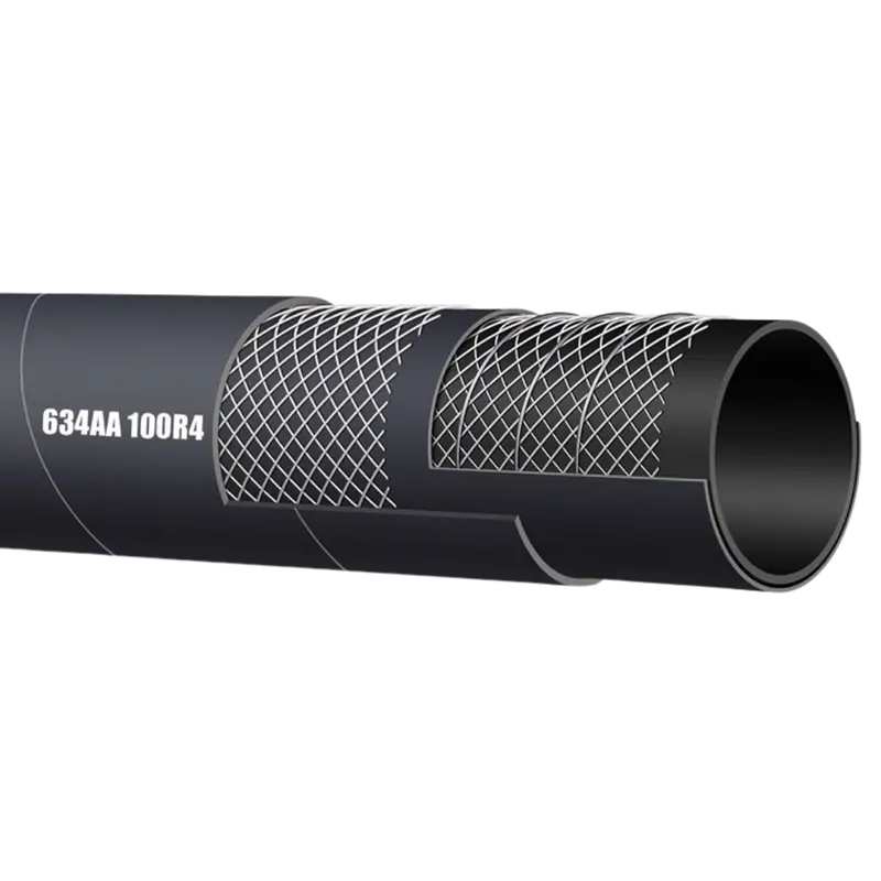 Tr4xf-40 By Quarter Inch : Alfagomma Extra Flexible R4 Suction X-Flex 100R4 Oil Return Hydraulic Hose, 2-1/2 (-40) Id, 60Psi 1