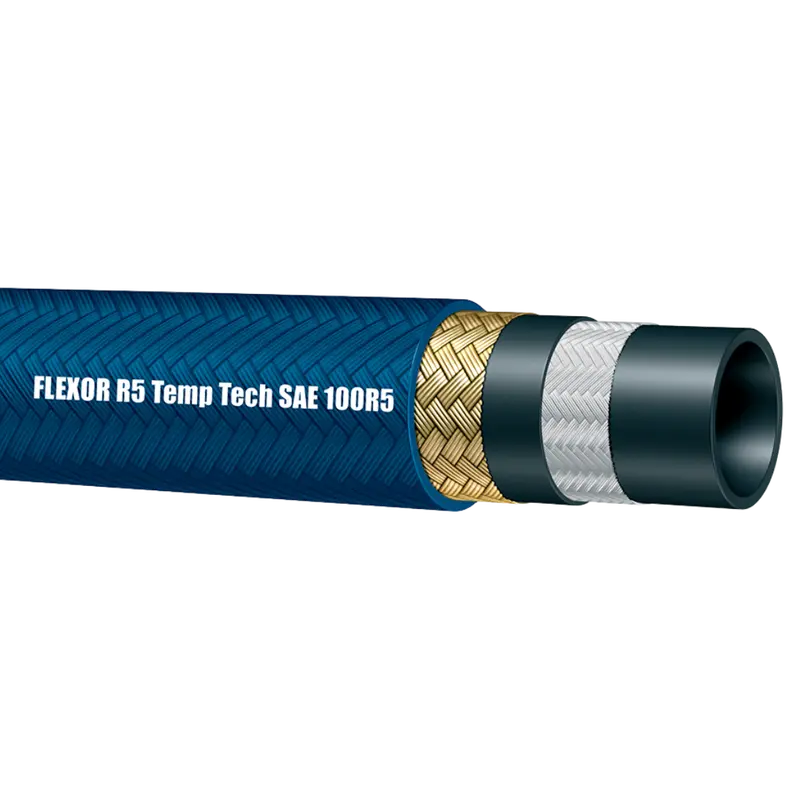 Tr5ht-08 By The Inch : Alfagomma One Wire R5 High Temp Blue 100R5 Hydraulic Hose, 1/2 (-08) Id, 2000Psi 1
