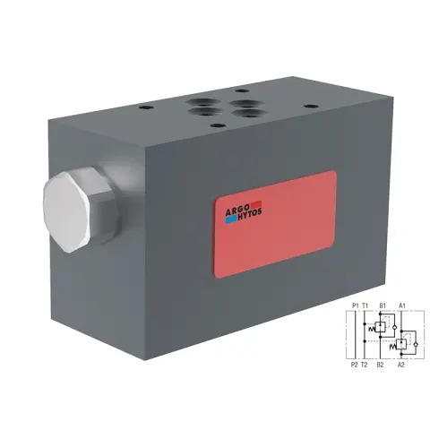Tv2-062/Md1c : Argo 2-Way Pressure Compensator Pressure Reducing Valve, Spool Type, Direct-Acting, Meter-Out, 9Gpm, 5100Ps 1