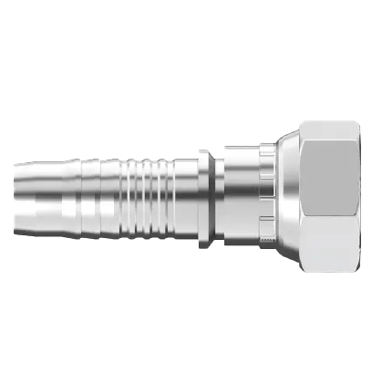 Uc-Bpfx-0708 : Continental Hose Fitting, 0.40625 (13/32) Hose Id, 1/2-14 Female Bspp, Straight, Swivel Connection 1
