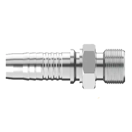 Uc-Bpm-0606 : Continental Hose Fitting, 0.375 (3/8") Hose Id, 3/8-19 Male Bspp, Straight, Rigid Connection 1