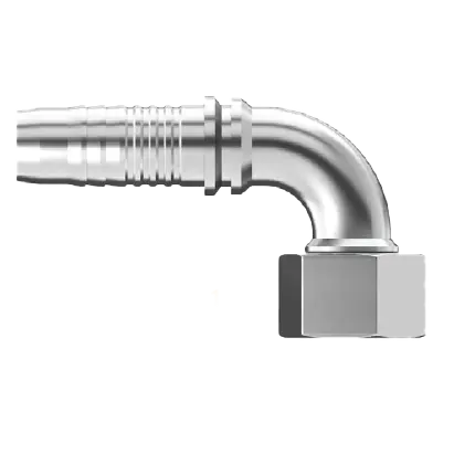 Uc-Dhfx90-1236S : Continental Hose Fitting, 0.75 (3/4") Hose Id, 36X2.0 Female Din Heavy, 90-Degree, Swivel Connection 1
