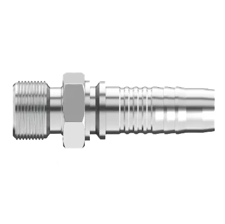 Uc-Dlm-1230 : Continental Hose Fitting, 0.75 (3/4") Hose Id, 30X2.0 Male Din Light, Straight, Rigid Connection 1