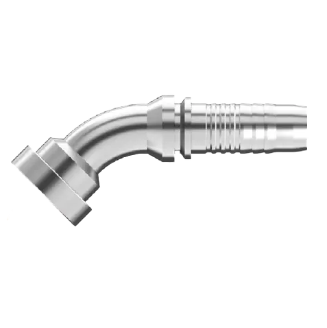 Uc-Fh45-1212 : Continental Hose Fitting, 0.75 (3/4") Hose Id,  3/4 Code 62, 45-Degree Connection 1