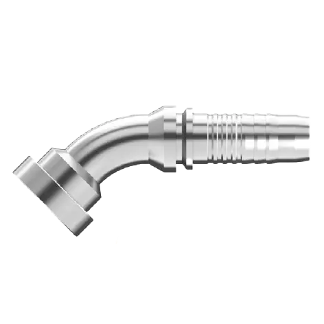 Uc-Fl45-0808 : Continental Hose Fitting, 0.5 (1/2") Hose Id, 1/2 Code 61, 45-Degree Connection 1