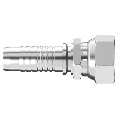 Uc-Sffx-0506 : Continental Hose Fitting, 0.3125 (5/16") Hose Id, 5/8-18 Female Sae 45, Straight, Swivel Connection 1
