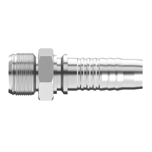 Uc-Sfm-0608 : Continental Hose Fitting, 0.375 (3/8") Hose Id, 3/4-16 Male Sae 45, Straight, Rigid Connection 1