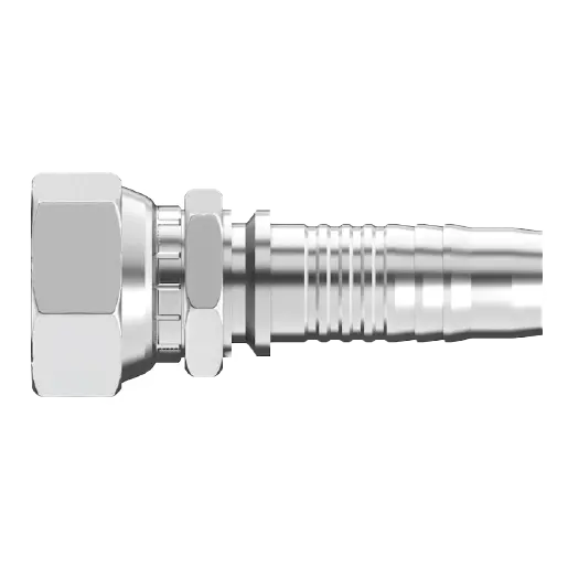 Uch-Jcfx-0304 : Continental Hose Fitting, 0.1875 (3/16") Hose Id, 7/16-20 Female Jic, Straight, Swivel Connection 1