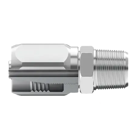 Ut-Npm-2020 : Continental Hose Fitting, 1.125 (1-1/8") Hose Id, 1-1/4-11-1/2 Male Nptf, Straight, Rigid Connection 1