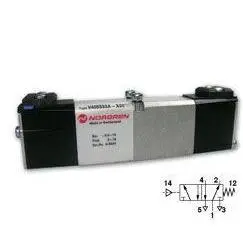 V415537a-X0090 : Norgren V41 Series, 5/2 Valve, Air/Spring, With Soft Seal Spool 1