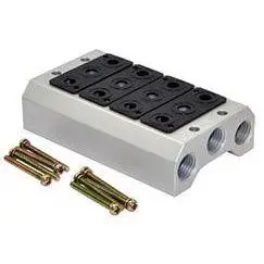 V50p504 : Norgren V5x Series 4 Station Manifold For 1/8 Npt Ported Valves 1