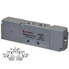 V50p6dda-Xp0200 : Norgren V50 Series, 3-Position, 5-Way Apb Valve, Air Actuated, Air Return, 1/8 Inch Npt Ports 1