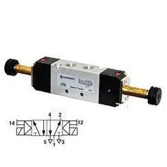 V51r511a-A2000 : Norgren V51 Series, Two-Position, Five-Way Valve Body, Solenoid Actuated, Solenoid Return, 1/4 Inch Npt Ports 1