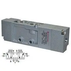 V51r6dda-Xp0200 : Norgren V51 Series, 3-Position, 5-Way Apb Valve, Air Actuated, Air Return, 1/4 Inch Npt Ports 1