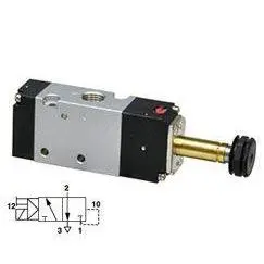 V52s417a-A2000 : Norgren V52 Series, Two-Position, Three-Way Normally Closed Valve, Solenoid Actuated, Spring Return, 3/8 Inch N 1