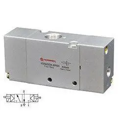 V52s4dda-Xp0200 : Norgren V52 Series, Two-Position, Three-Way Normally Closed Valve, Air Actuated, Air Return, 3/8 Inch Npt Port 1