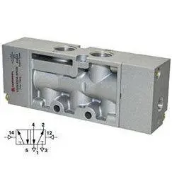 V52s5dda-Xp0200 : Norgren V52 Series, Two-Position, Five-Way Valve, Air Actuated, Air Return, 3/8 Inch Npt Ports 1