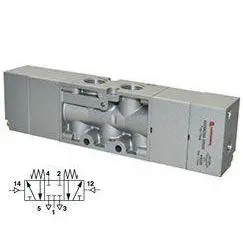 V52s6dda-Xp0200 : Norgren V52 Series, 3-Position, 5-Way Apb Valve, Air Actuated, Air Return, 3/8 Inch Npt Ports 1