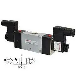 V53t411a-A218jb : Norgren V53 Series, 1/2" Npt, Two-Position, Three-Way, Dual Solenoid Actuated, 120Vac, 22Mm Standard Connector 1