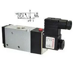V53t417a-A213jb : Norgren V53 Series, Two-Position, Three-Way Normally Closed Valve, Solenoid Actuated, Spring Return, 24Vdc, 1/ 1